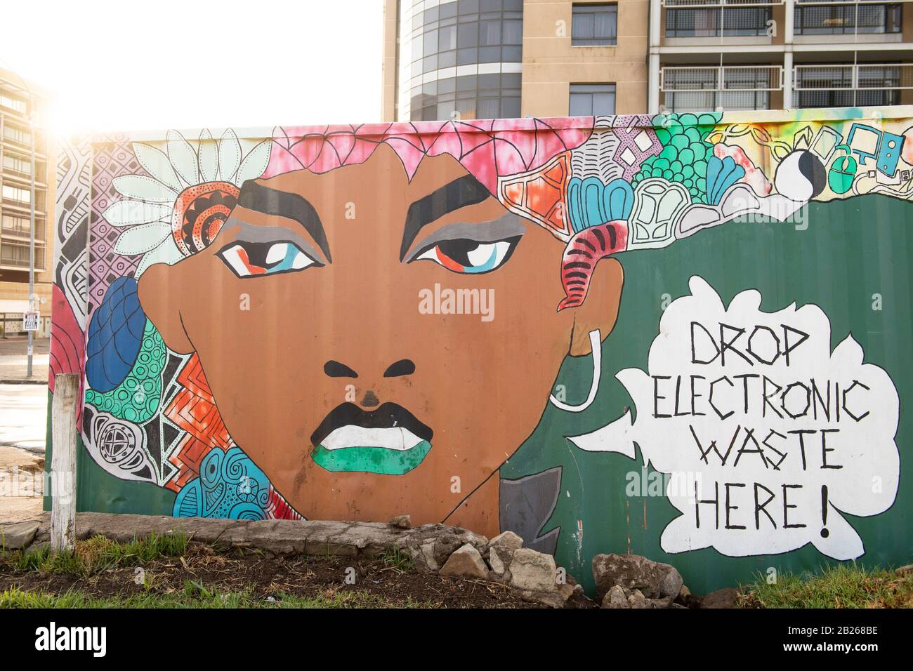 Murale, Maseru, Lesotho Foto Stock