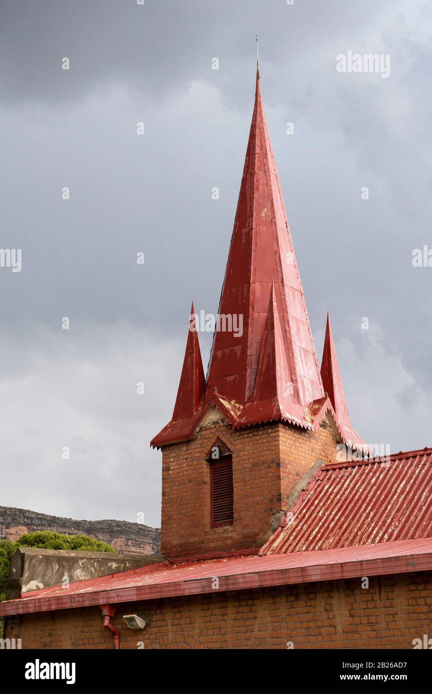 Chiesa Evangelica Del Lesotho In Africa Australe, Morija, Lesotho Foto Stock