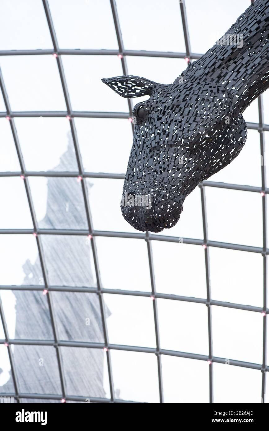 Trinity Shopping Centre Leeds City Centre Uk Horse Sculpture Foto Stock
