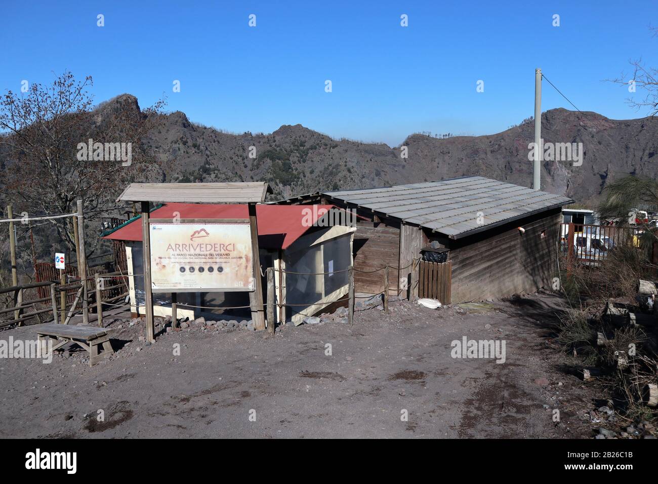 Escursione al Parco Nazionale del Vesuvio Foto Stock