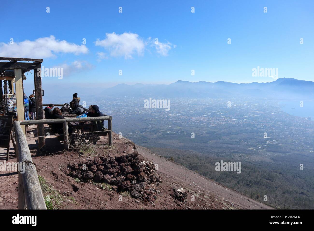 Escursione al Parco Nazionale del Vesuvio Foto Stock