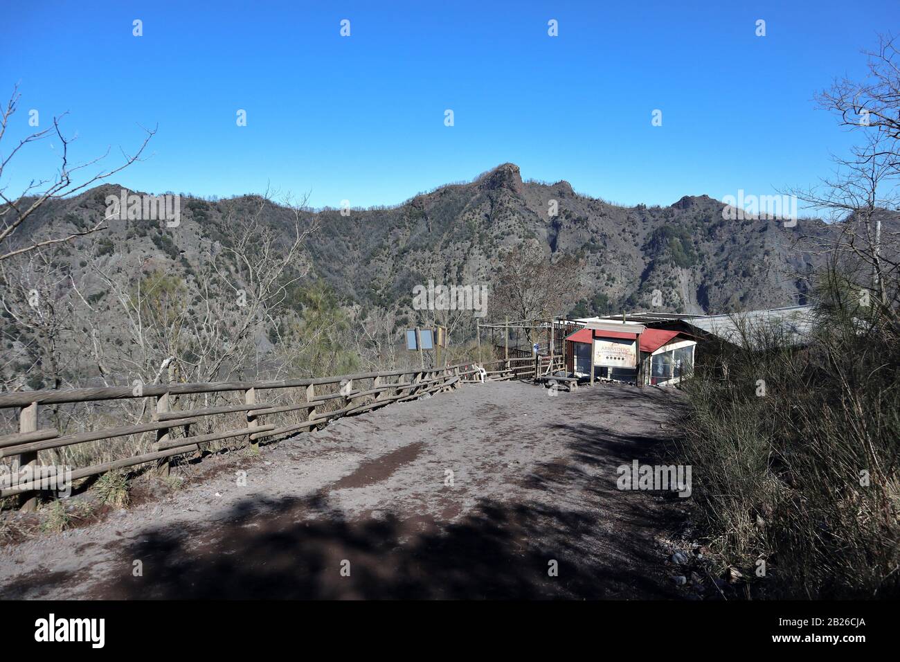 Escursione al Parco Nazionale del Vesuvio Foto Stock