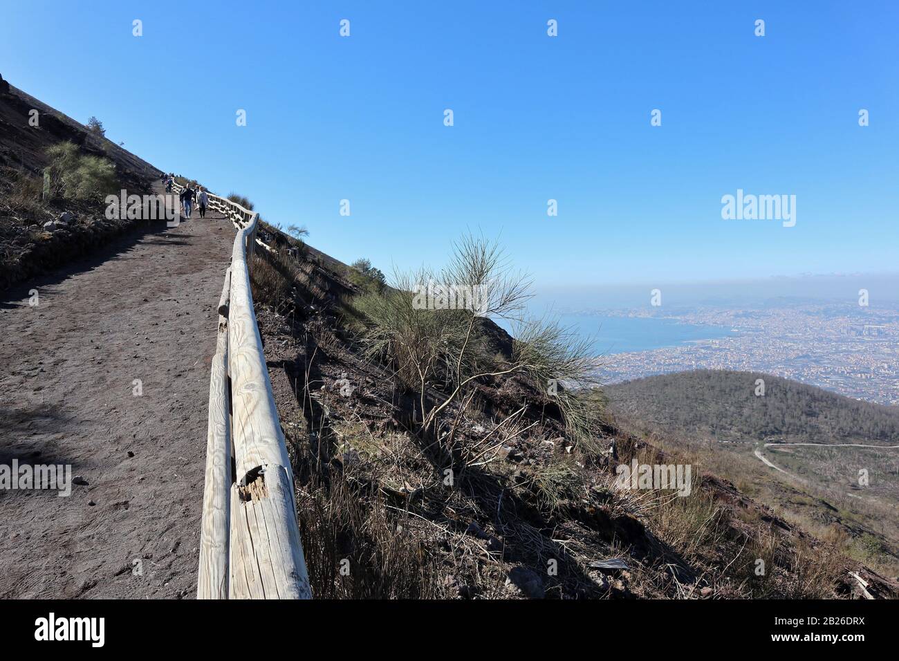 Escursione al Parco Nazionale del Vesuvio Foto Stock