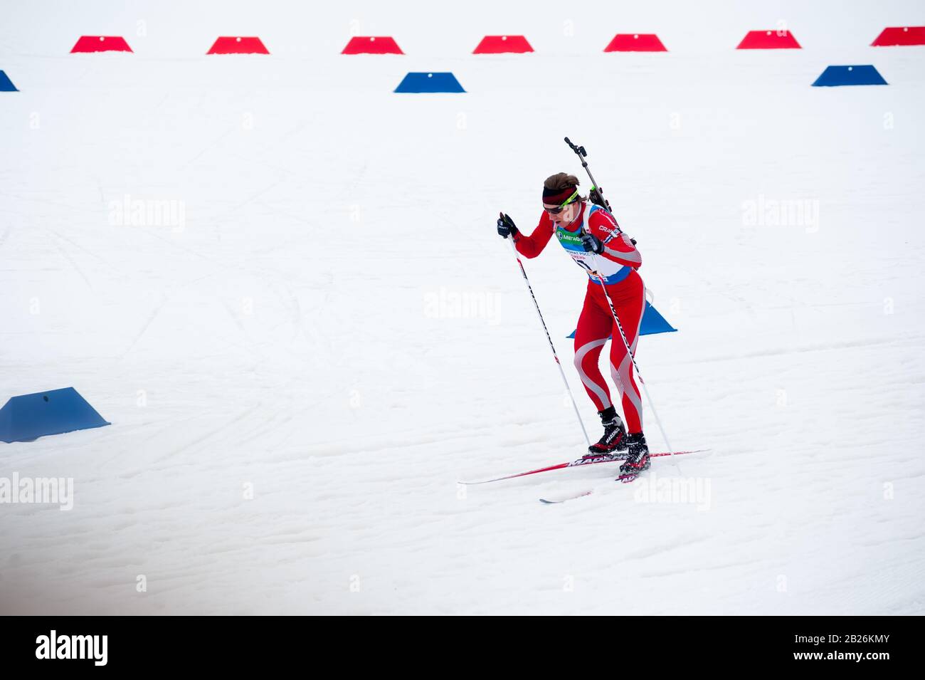 Biathlon la gara dei campioni in Tyumen. Russia Foto Stock