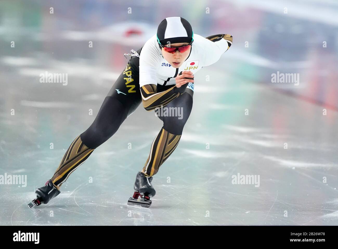 Hamar, Norvegia. 29th Feb, 2020. Miho Takagi JPN vincitore finale Women Sprint durante i Campionati del mondo ISU Allround & Sprint il 29 febbraio 2020 a Vikingskipet ad Hamar, Norvegia. Credit: Aflo Co. Ltd./Alamy Live News Foto Stock