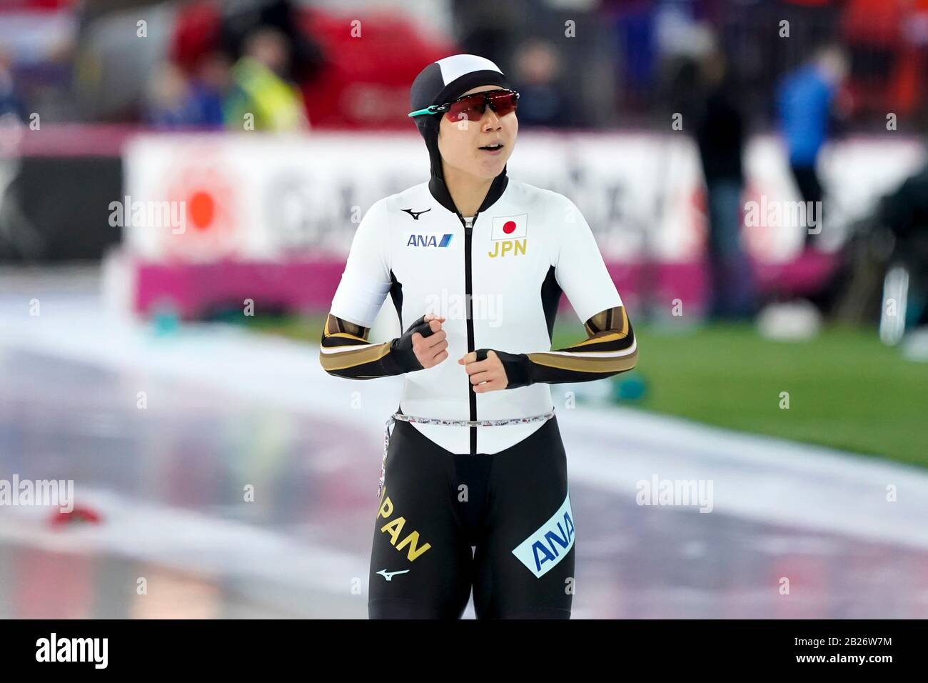 Hamar, Norvegia. 29th Feb, 2020. Miho Takagi JPN vincitore finale Women Sprint durante i Campionati del mondo ISU Allround & Sprint il 29 febbraio 2020 a Vikingskipet ad Hamar, Norvegia. Credit: Aflo Co. Ltd./Alamy Live News Foto Stock