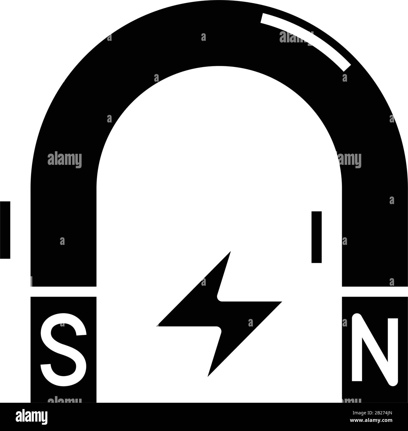 Icona nera della legge sulla gravità, illustrazione concettuale, simbolo piatto vettoriale, simbolo glifo. Illustrazione Vettoriale