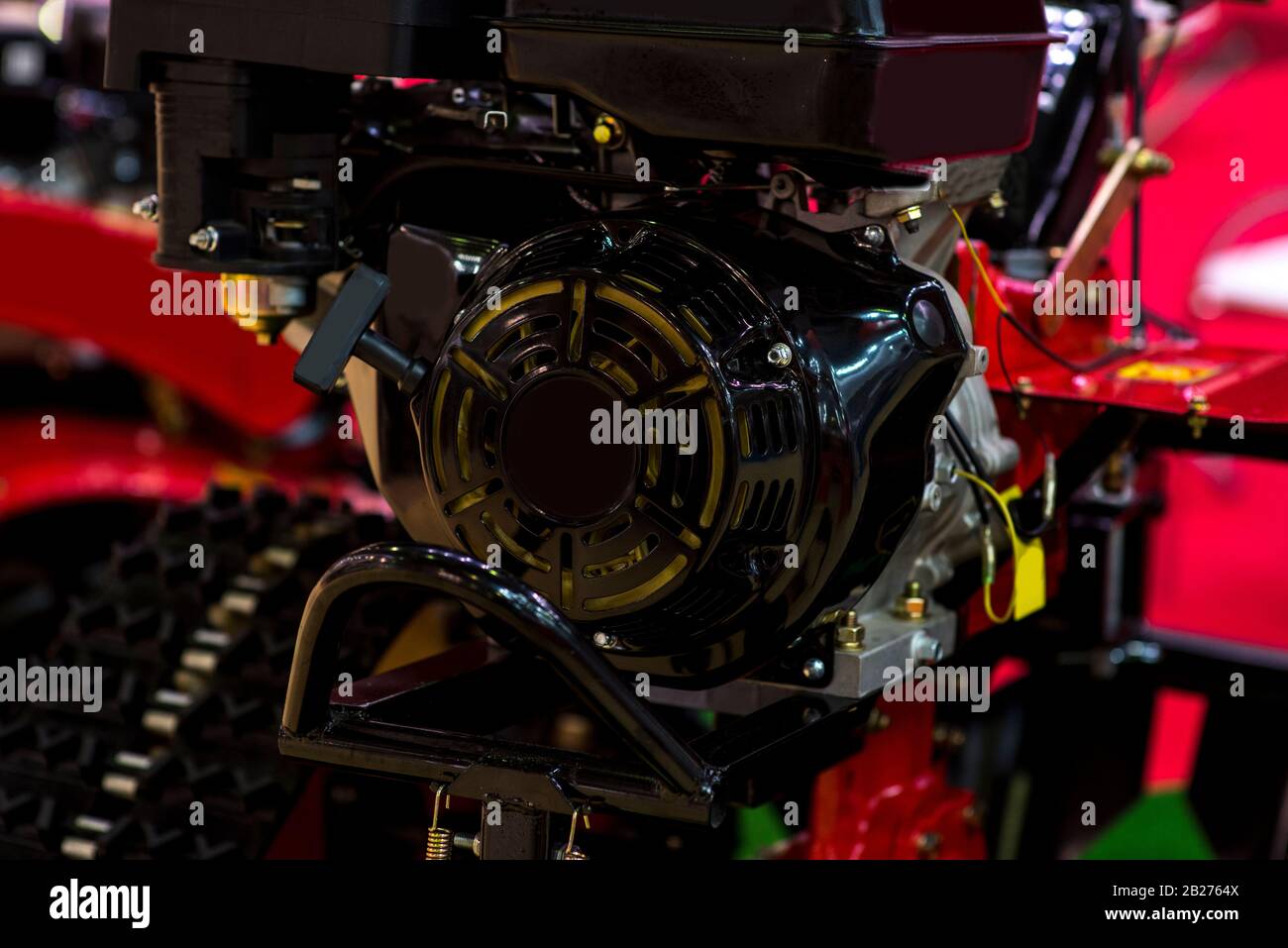 Primo piano del motore diesel common rail. Foto Stock