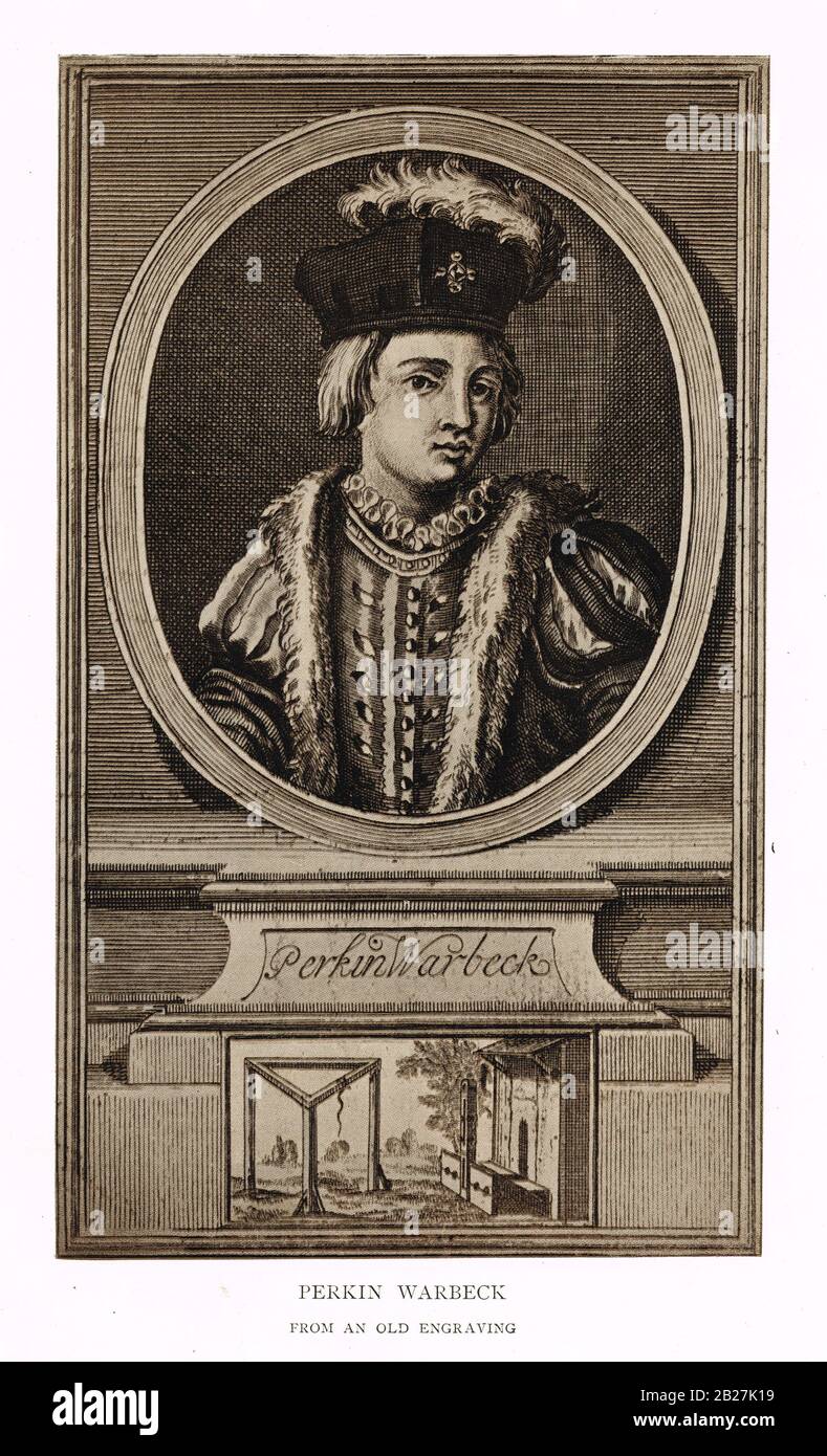 Perkin Warbeck, pretendente al trono inglese, dichiarò di essere Richard di Shrewsbury, Duca di York, secondo figlio di Edoardo IV Foto Stock