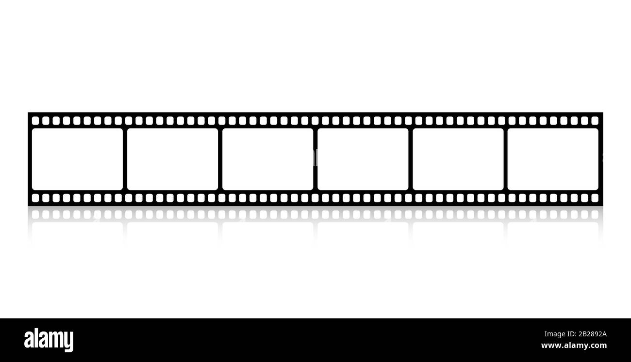 Pellicola cinematografica vuota vettoriale. Illustrazione Vettoriale