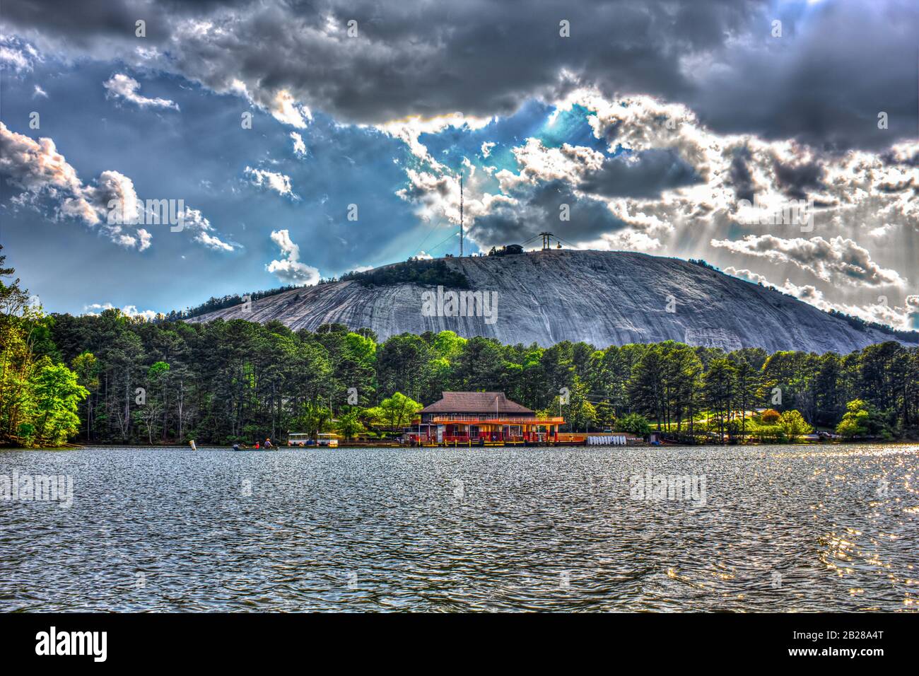 Stone Mountain (Pink Granite Dome) Foto Stock