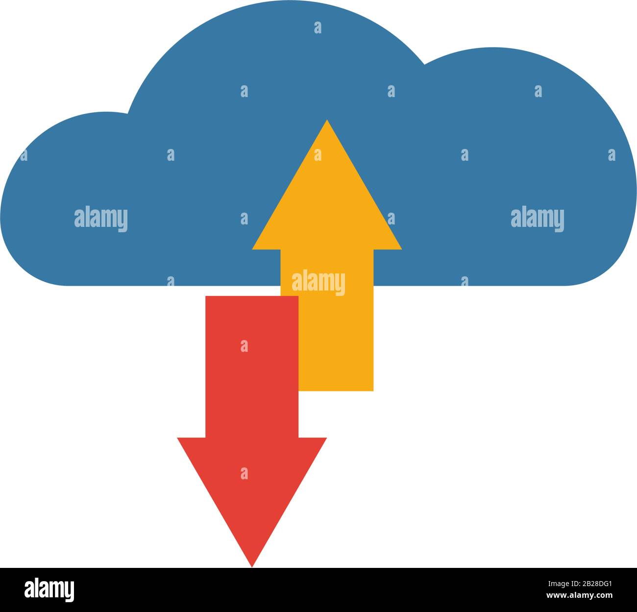 Icona SaaS. Elemento creativo piatto della raccolta di icone di gestione aziendale. Icona saas colorata per modelli, web design e software Illustrazione Vettoriale