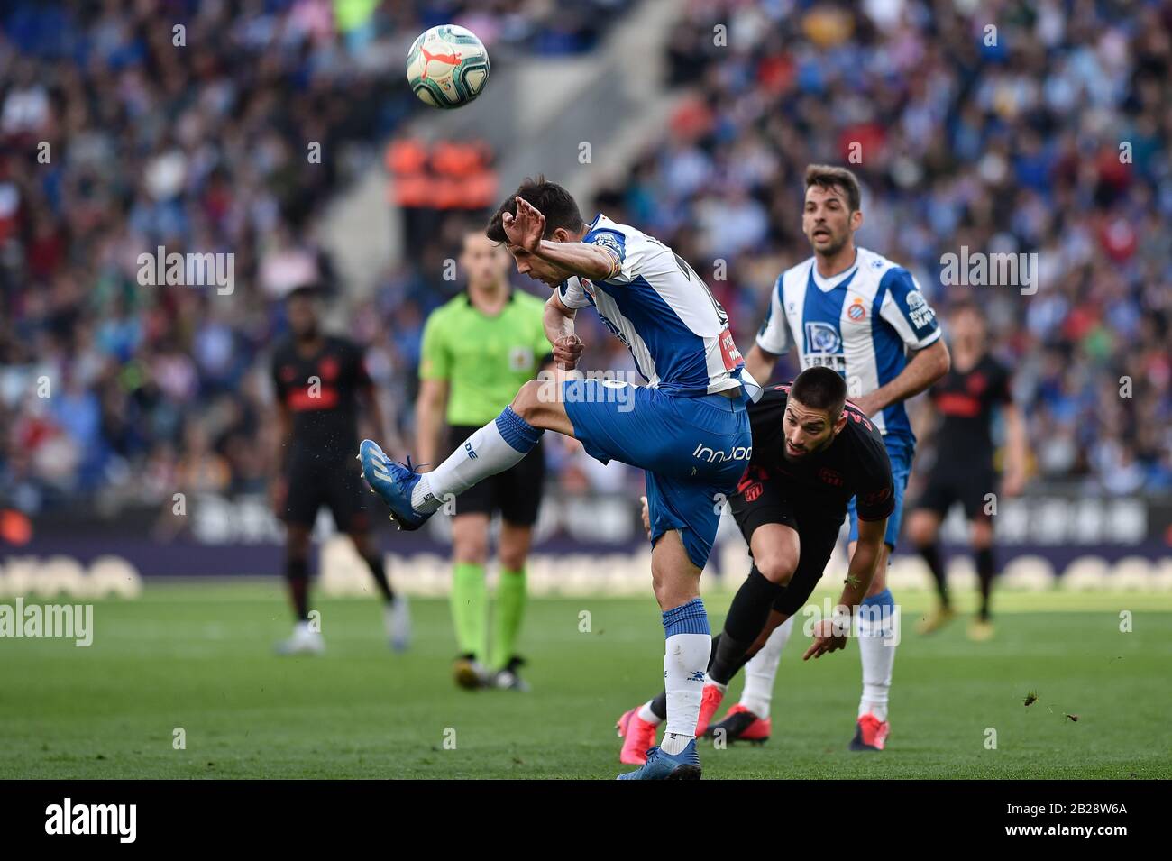 Cornella Del Llobregat, Spagna. 01st Mar, 2020. Barcellona, SPAGNA - 01 MARZO: Javi Lopez di RCD Espanyol durante la partita Liga tra RCD Espanyol e Atletico de Madrid allo stadio RCD il 01 marzo 2020 a Barcellona, Spagna. Credit: Dax Images/Alamy Live News Foto Stock