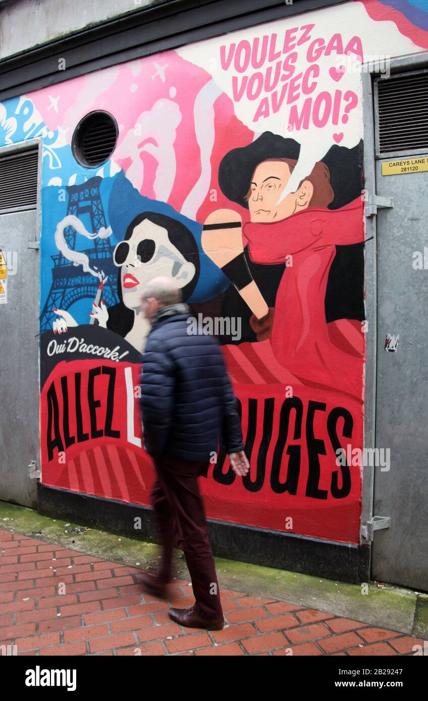 Careys Lane nella città di Cork Foto Stock