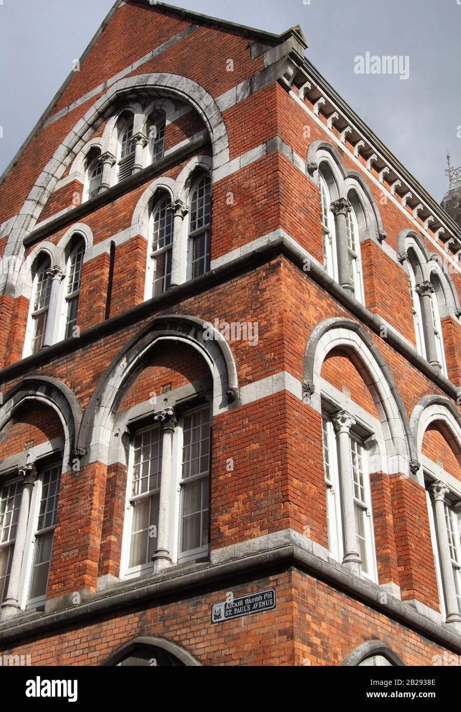 Saint Pauls Avenue nella città di Cork Foto Stock