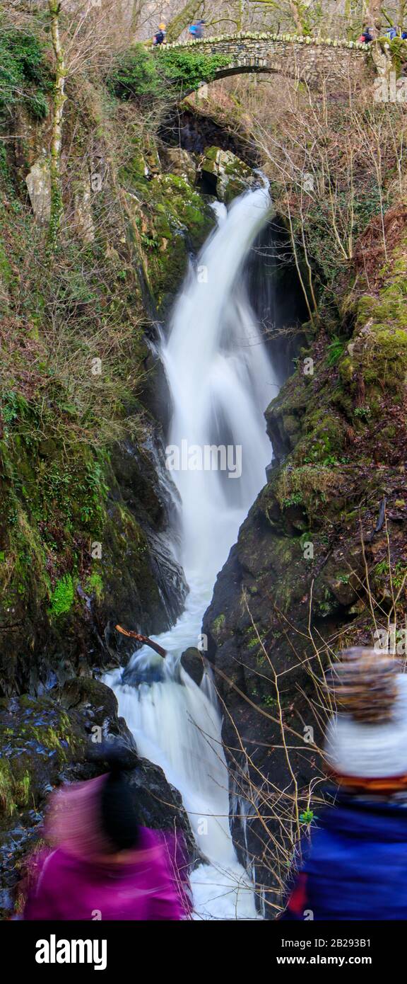 Ullswater e Aira Force, Cumbria, Lake District Foto Stock