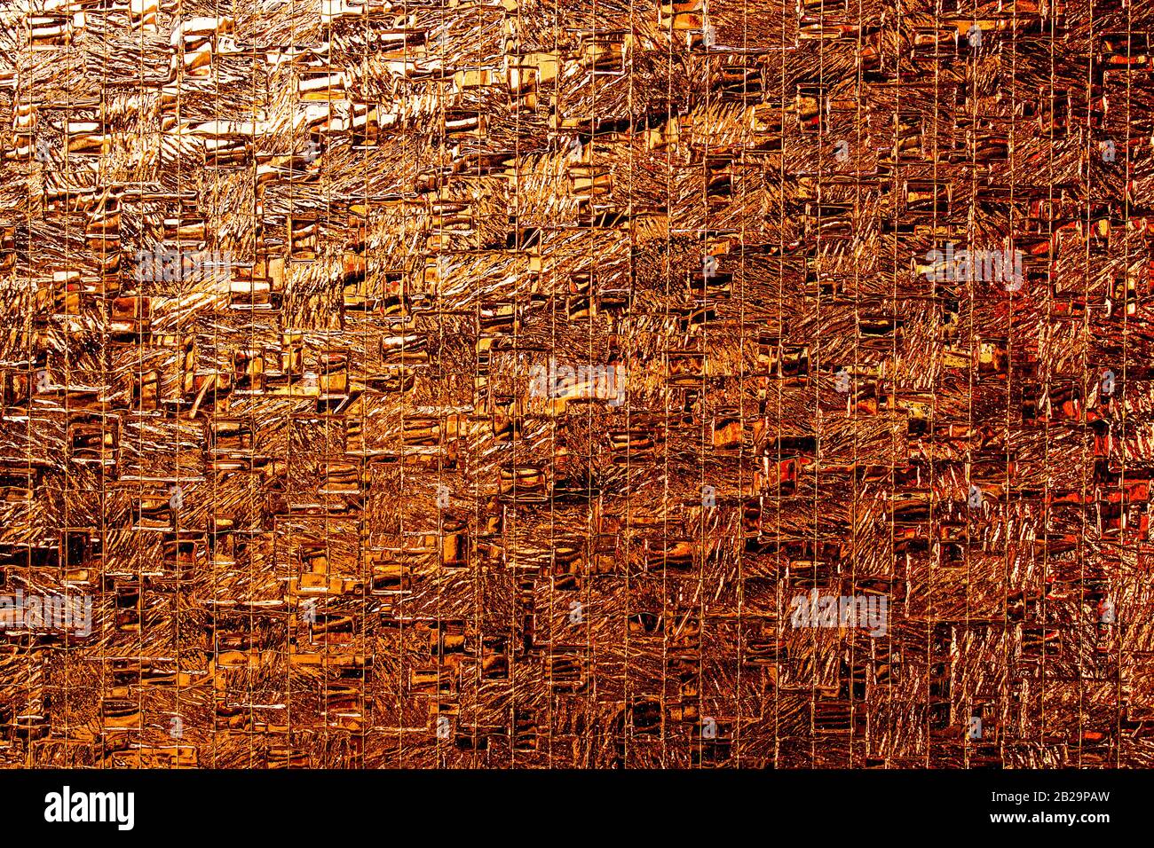 Colore Rame Sfondo di texture in vetro color rame con texture di diverse sfumature ...