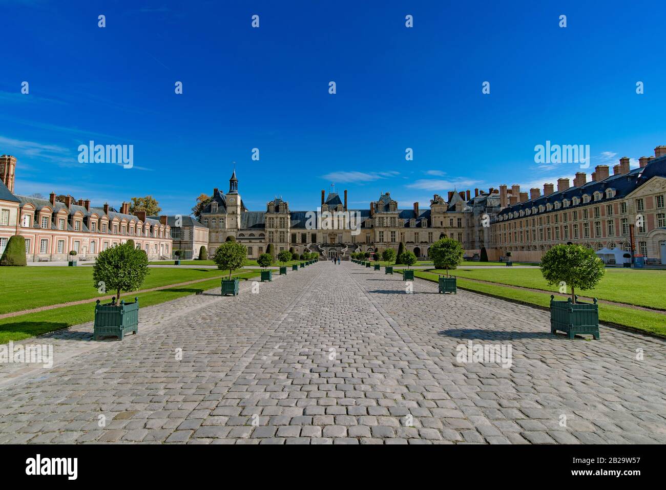 Château De Fontainebleau, Parigi, Francia Foto Stock