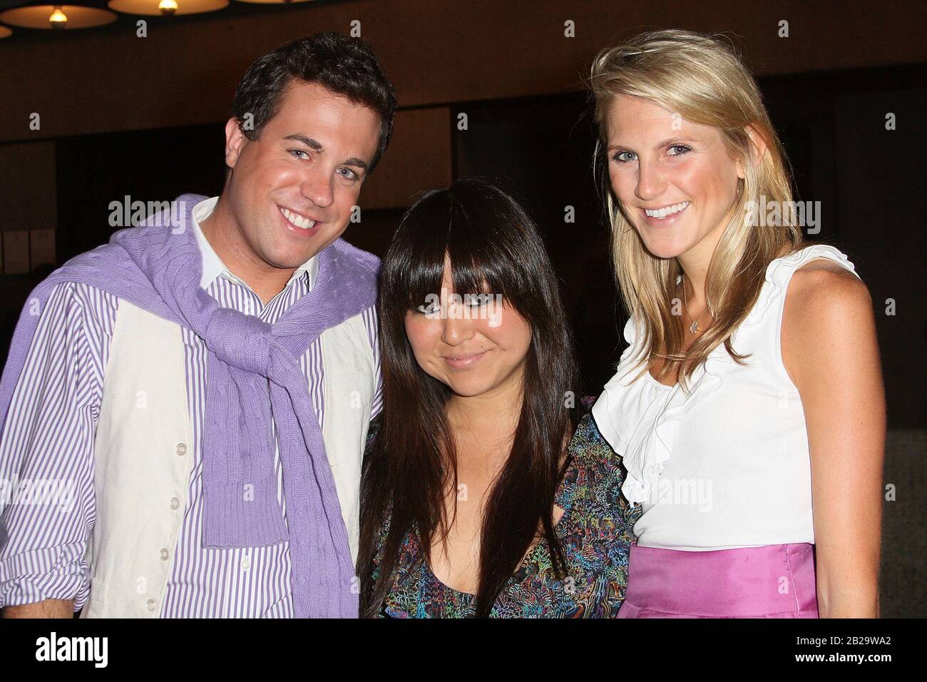 New York, NY, Stati Uniti. 23 Giugno 2009. Kristian Laliberte, Carol Han, Hayley Bloomingdale alla mostra Persol 'Incognito Design', aperta al Whitney Museum of American. Credito: Steve Mack/Alamy Foto Stock