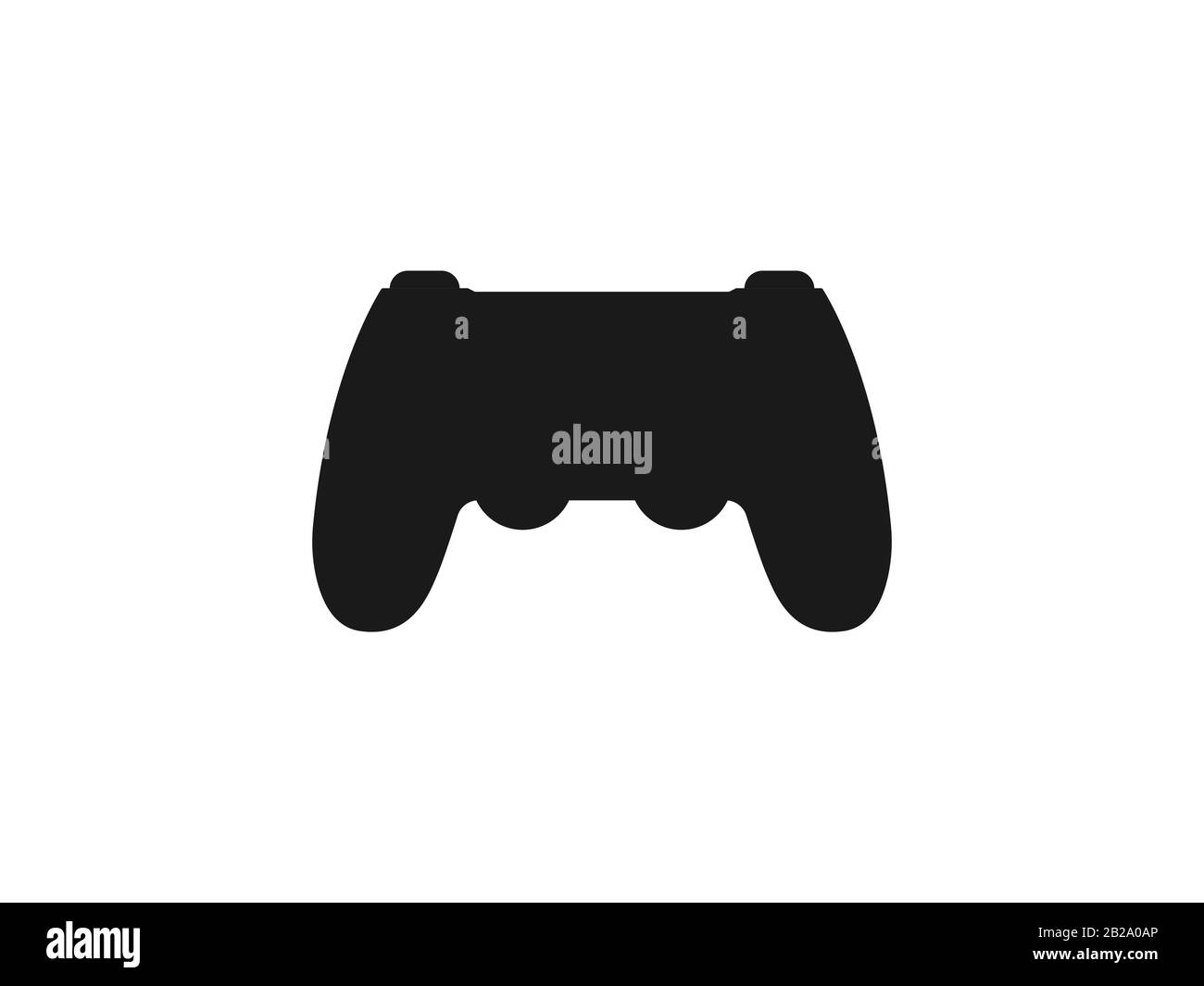 Centralina, icona joystick. Illustrazione vettoriale, design piatto. Illustrazione Vettoriale
