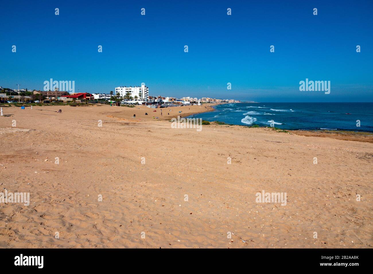 Appartamenti sulla costa mediterranea a Torrevieja, Costa Blanca, Spagna Foto Stock