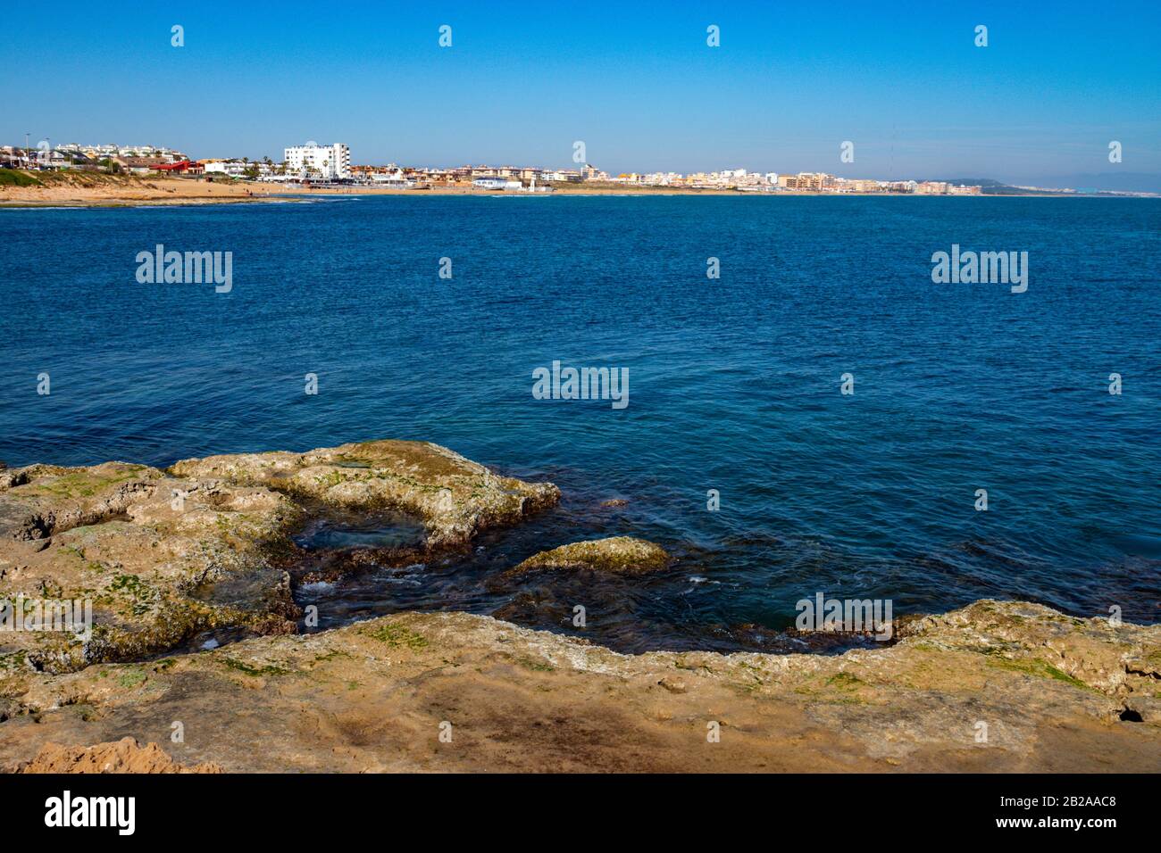 Appartamenti sulla costa mediterranea a Torrevieja, Costa Blanca, Spagna Foto Stock