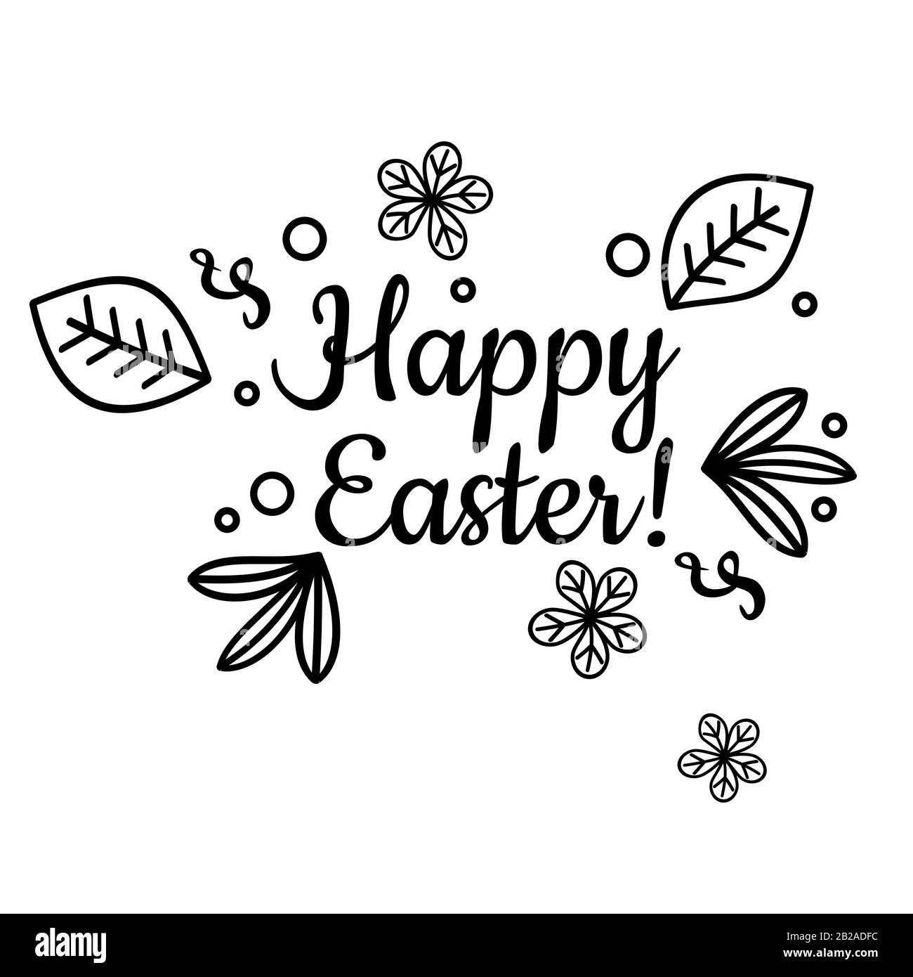 Modello del biglietto di auguri di Pasqua. Illustrazione Vettoriale