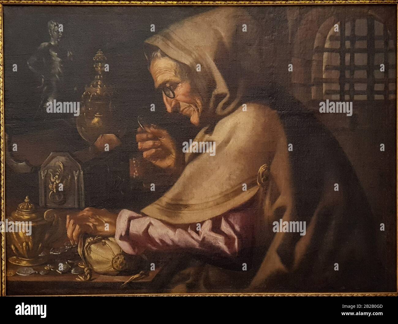 '''Allegoria: La vista'', Miguel March (ca. 1633-1670), olio su tela. Foto Stock