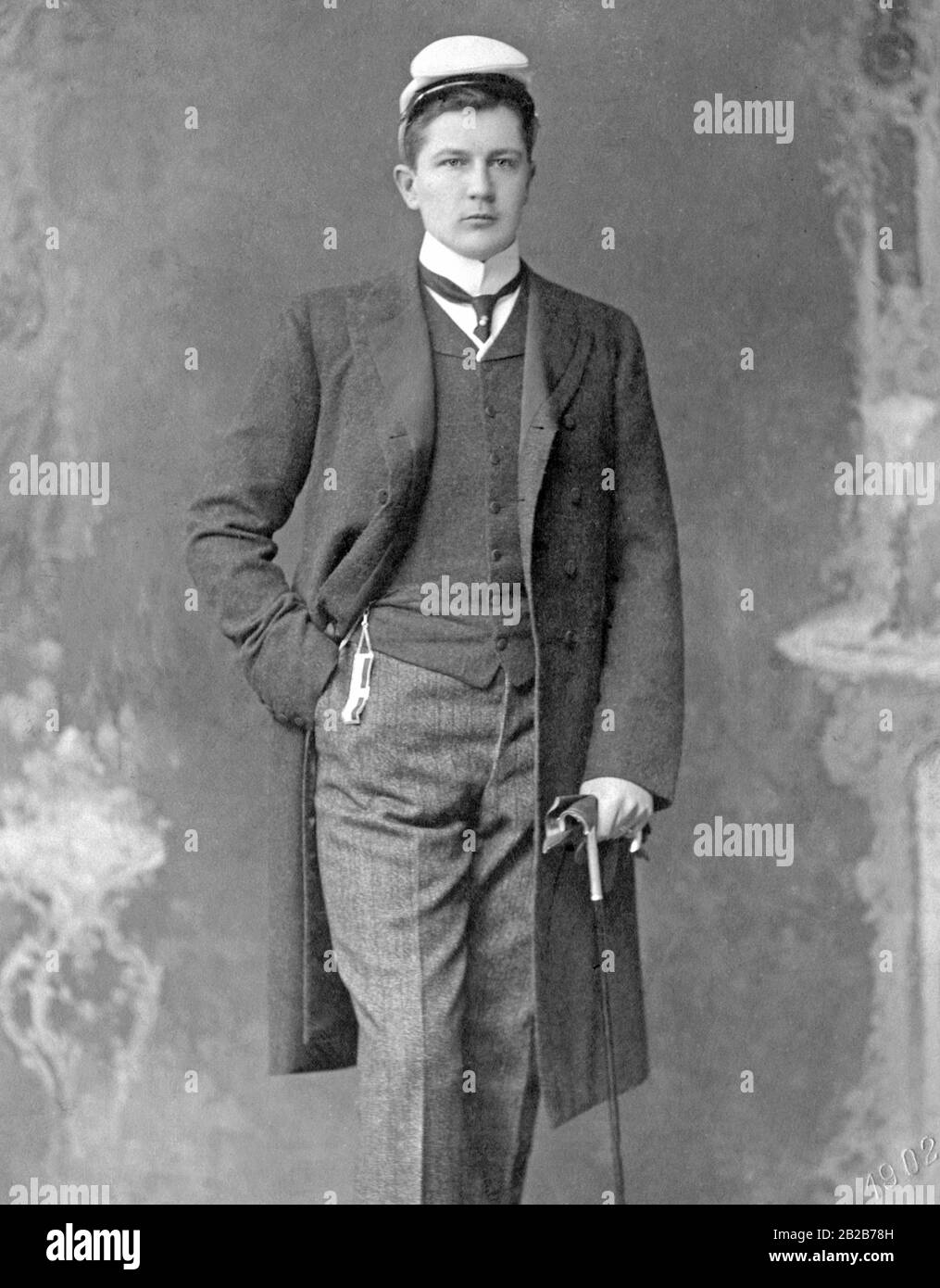Eitel Friedrich, figlio di 19 anni del re prussiano e dell'imperatore Guglielmo II, studente a Bonn. Foto Stock