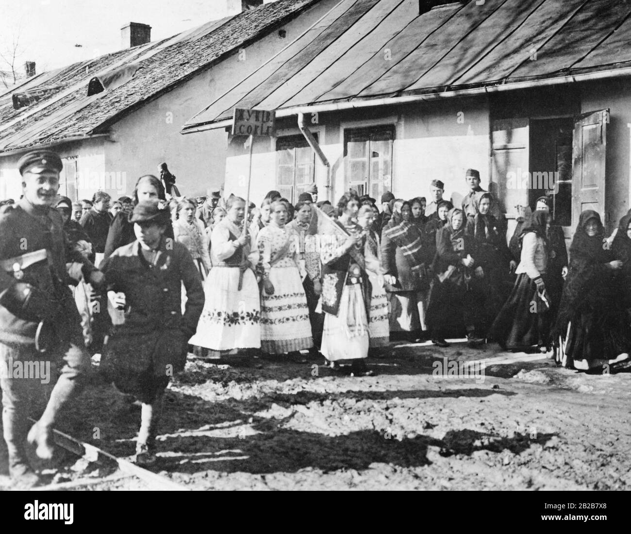 Incontro di ringraziamento del popolo ruteno in occasione della liberazione dell'Ucraina. Foto Stock