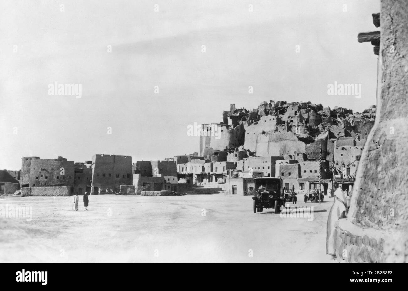 L'Oasi di Siwa al confine con la Libia, dove le truppe britanniche stabilirono una base militare nel 1935. In quel periodo la Libia era sotto il dominio dell'Italia fascista. Foto Stock