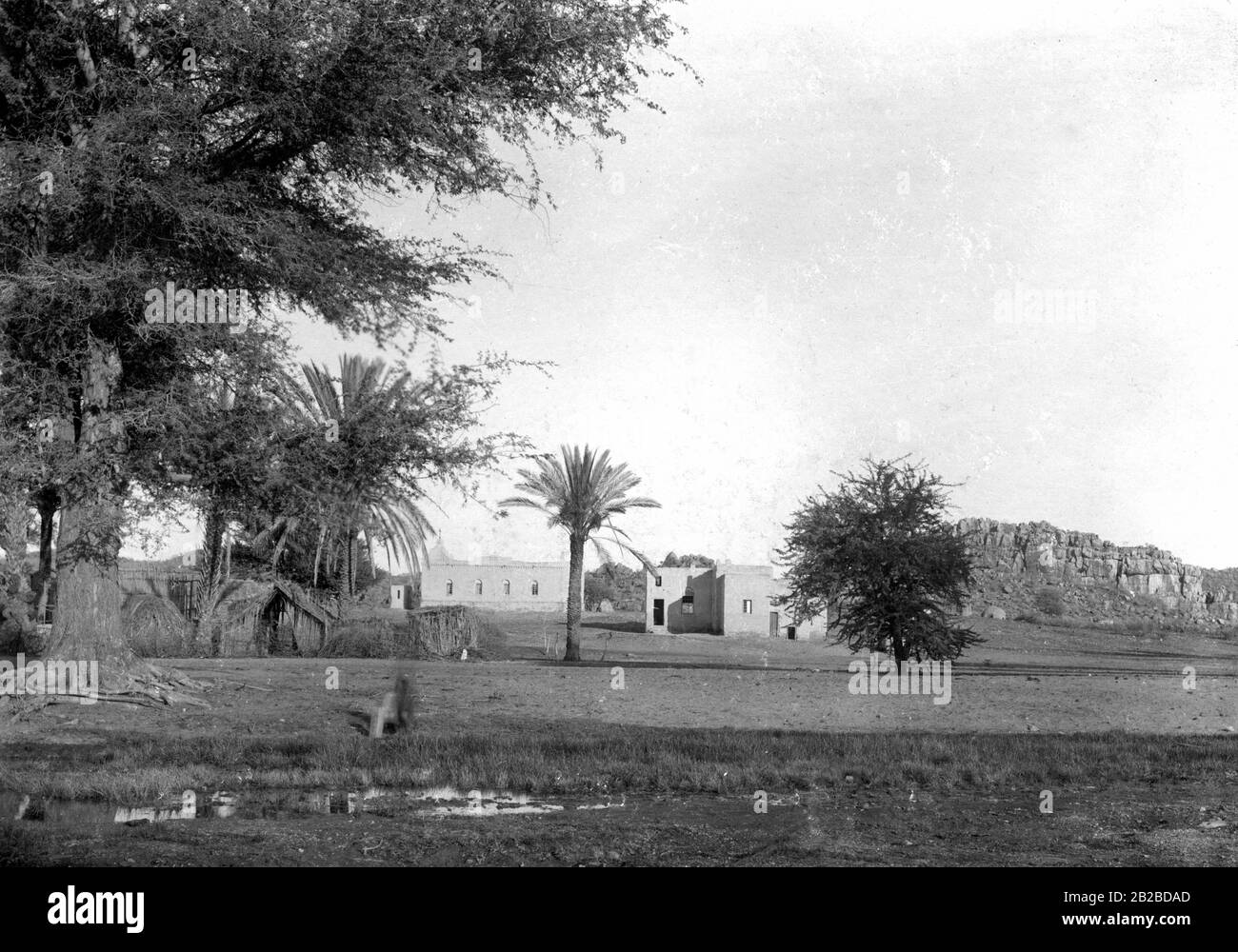 Stazione tedesca a Gross Barmen in Sud Africa tedesca. Foto Stock