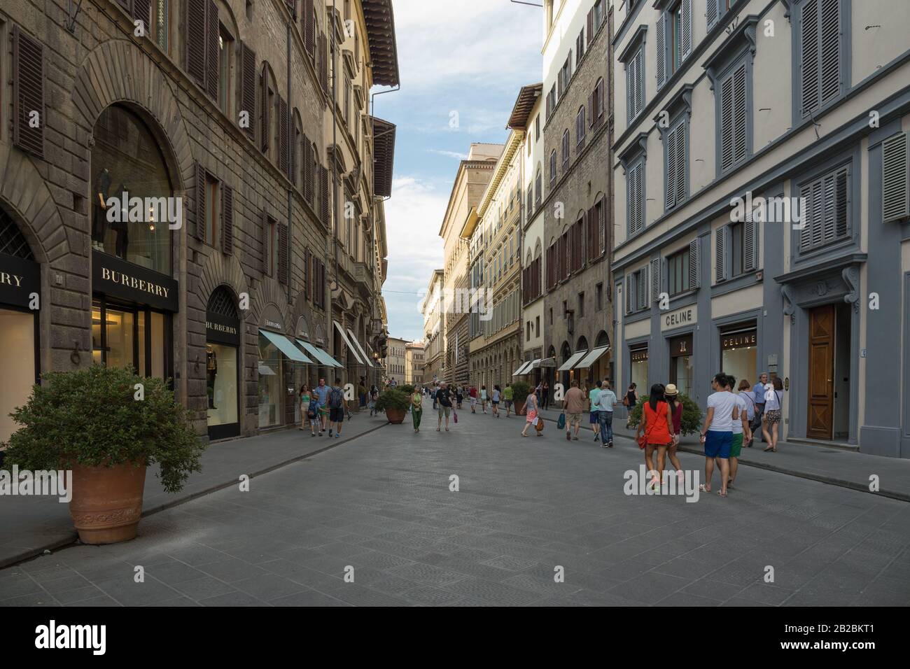 Firenze, Italia - 23 giugno 2014: vista generale street nella città vecchia Foto Stock