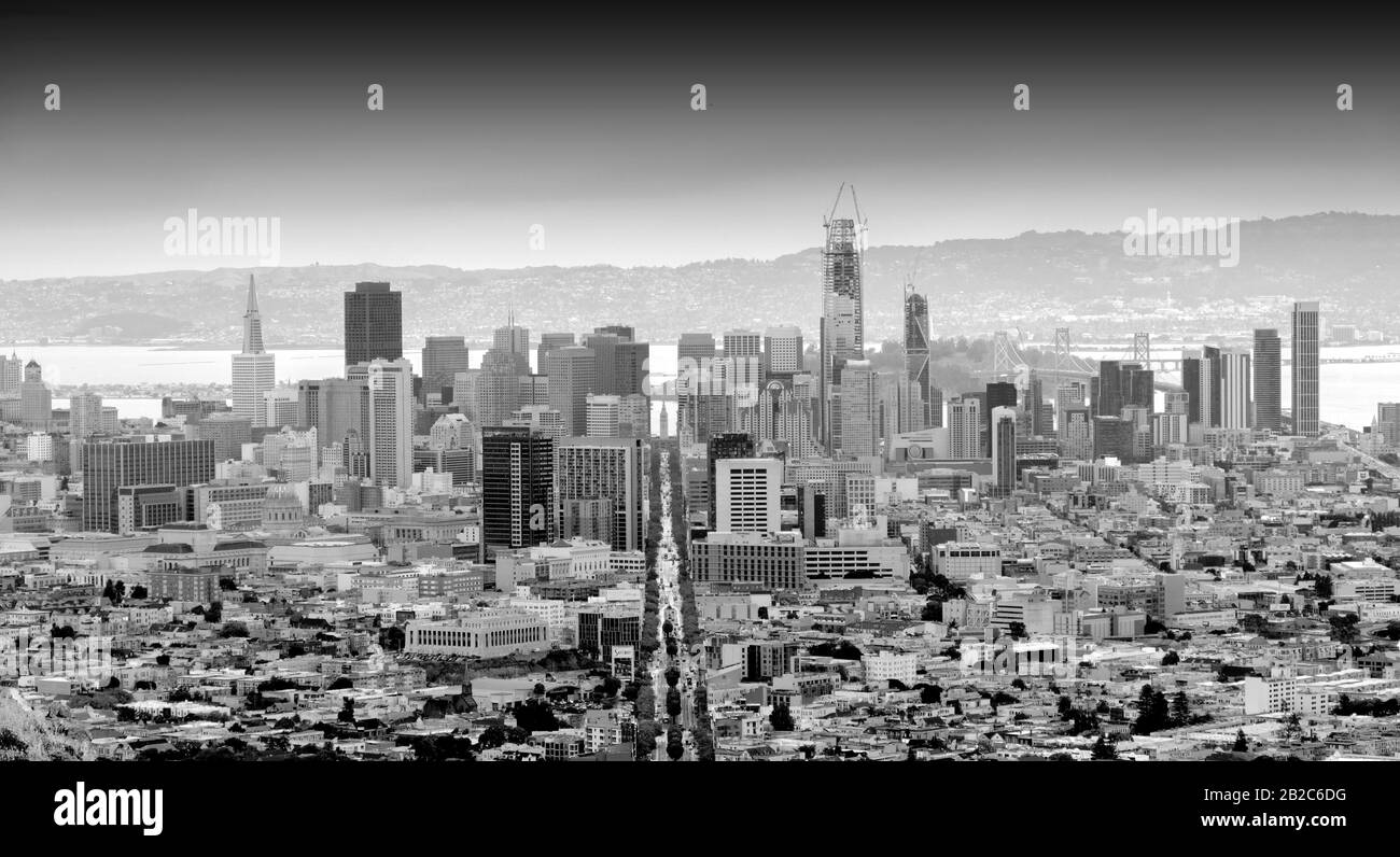 Skyline Di San Francisco, California, Stati Uniti D'America. Foto Stock