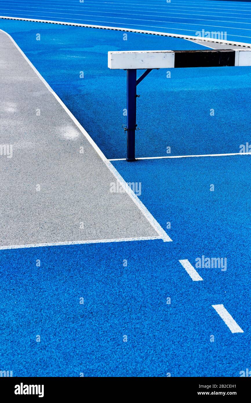 Foto di piste blu Foto Stock