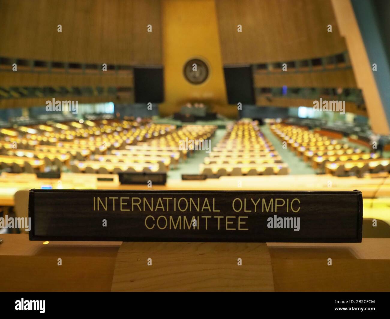Sedile IOC un. Foto Stock