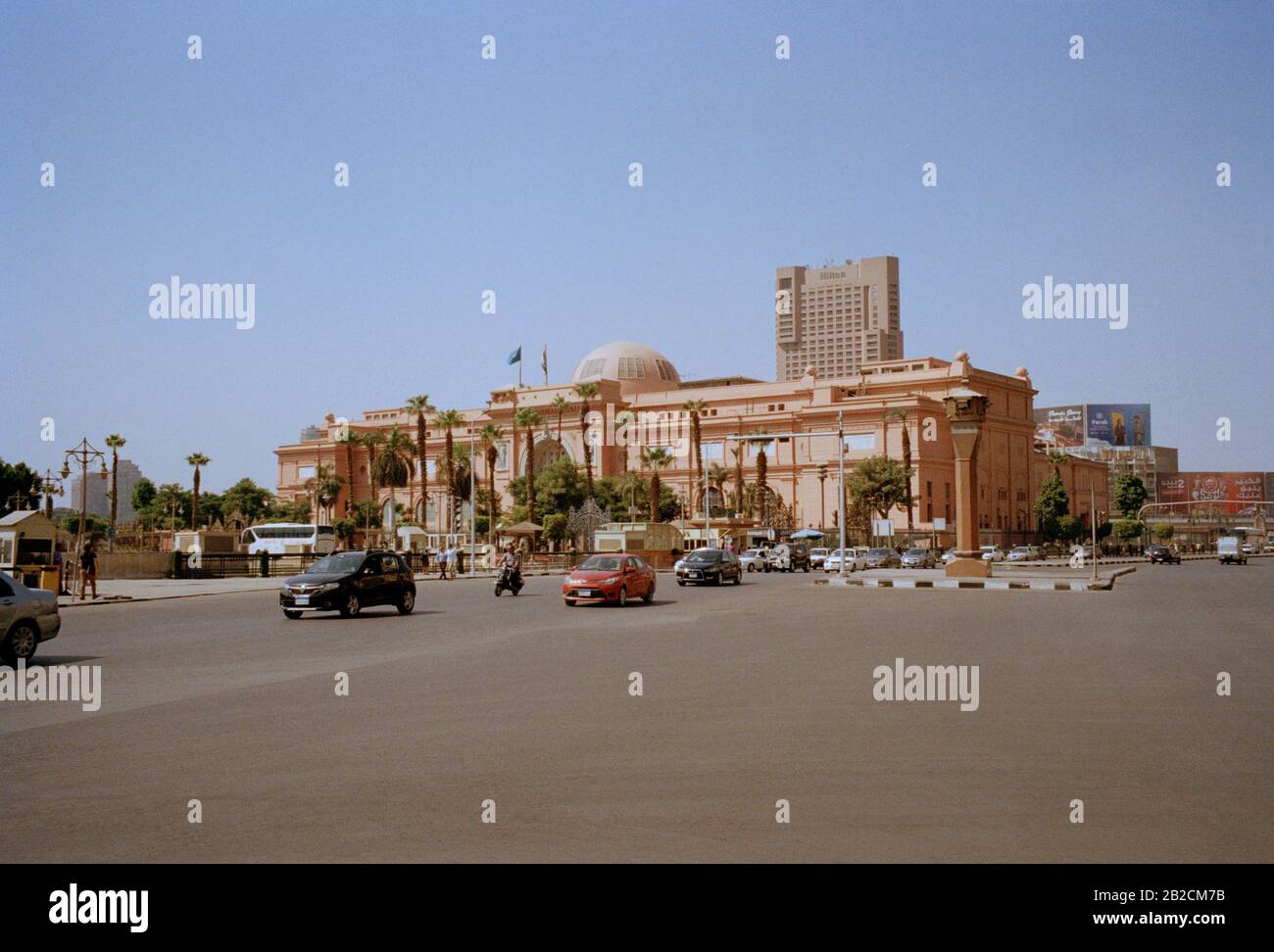 Fotografia di viaggio - Museo Egizio in Piazza Tahrir nel centro del centro del Cairo in Egitto in Nord Africa Medio Oriente Foto Stock