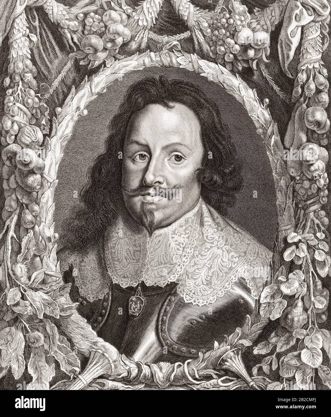 Tommaso Francesco di Savoia, Principe di Carignano, 1596-1656. Comandante militare italiano, fondatore del ramo Carignano della Casa Savoia. Dopo un'incisione del 17th secolo. Foto Stock