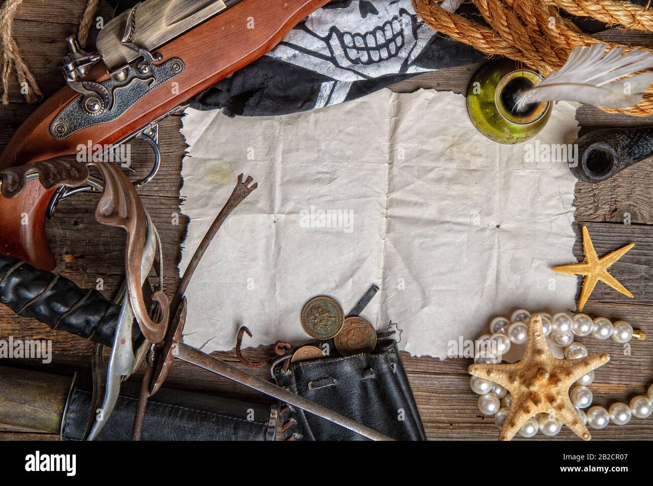 vita pirata stil Foto Stock