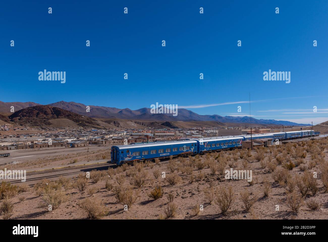 San Antonio De Los Cobres, 3775m ALS, punto di partenza della 'Tren a las Nubes', provincia di Salta, Ande, Argentina NW, America Latina Foto Stock