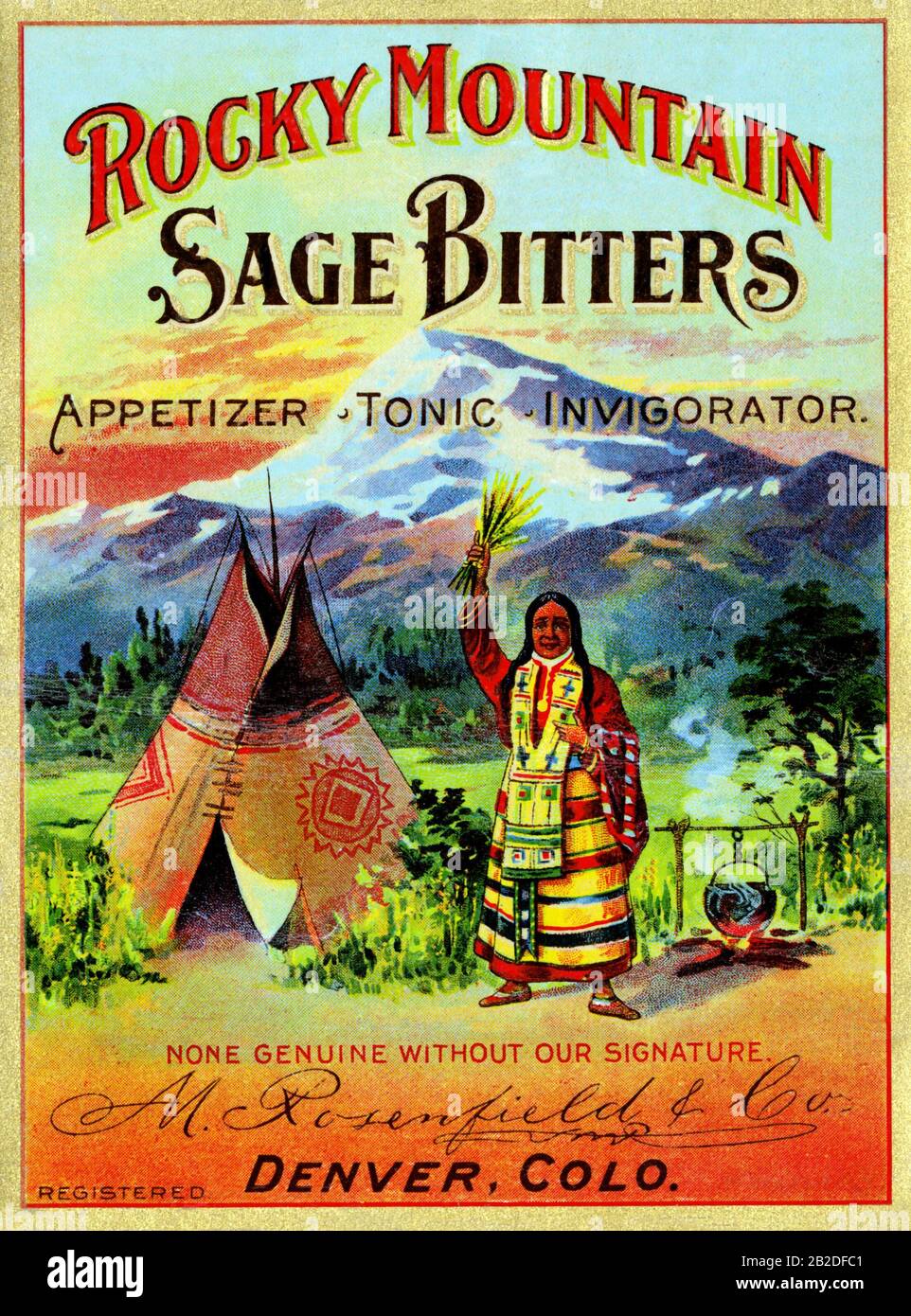 Rocky Mountain Sage Bitters Foto Stock