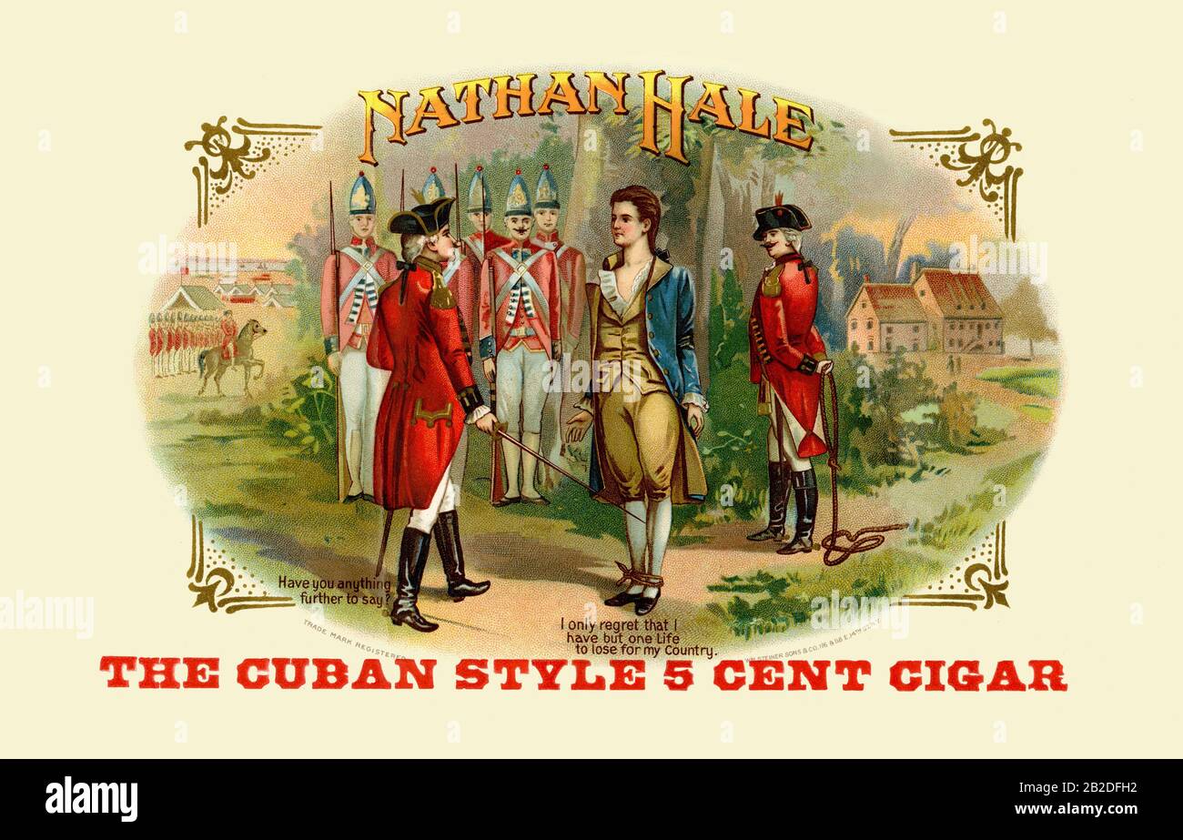 Nathan Hale Cigar Foto Stock