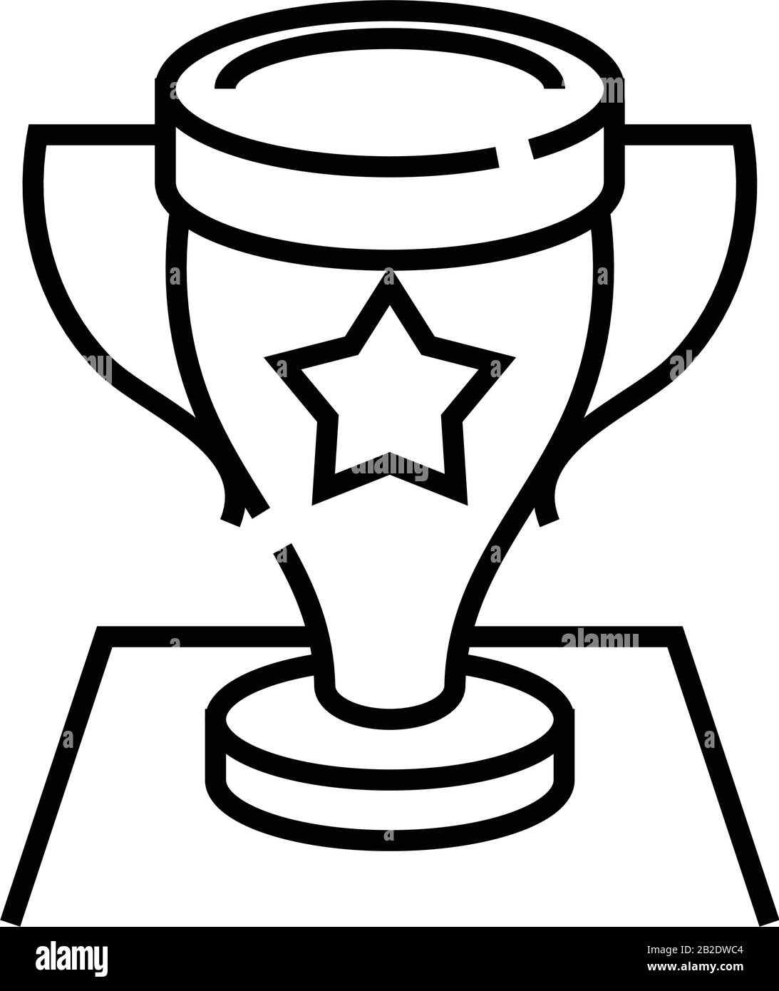 Icona della linea a stella, simbolo concettuale, illustrazione del vettore contorno, simbolo lineare. Illustrazione Vettoriale