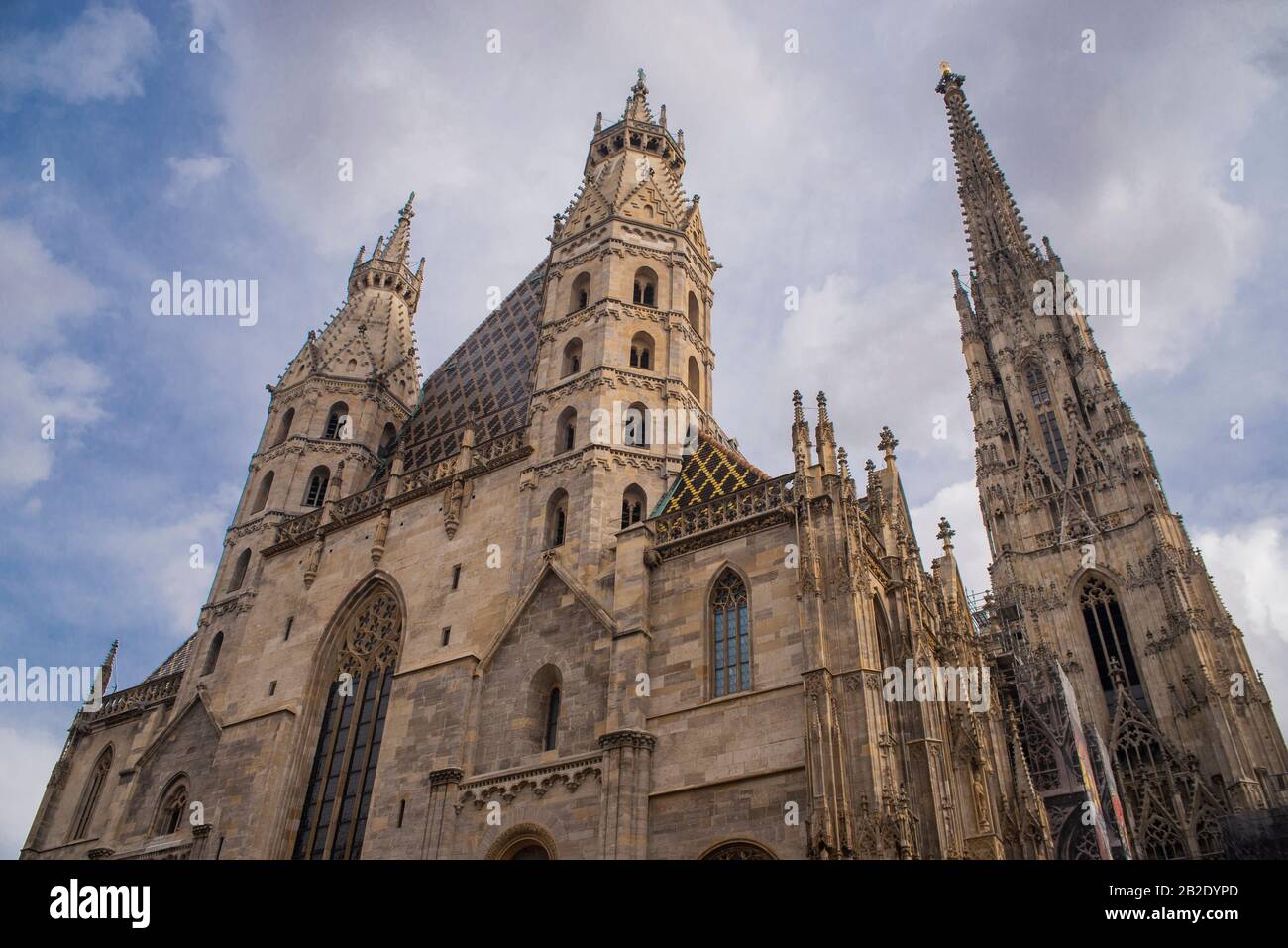 Bella vecchia chiesa cattedrale nel centro della città Cattedrale di Santo Stefano in Austria Vienna Foto Stock