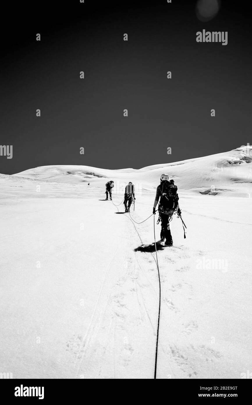 salite in kazakistan alpinismo Foto Stock