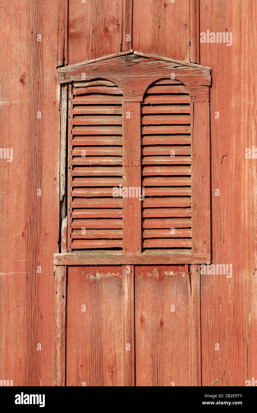 Vecchie porte di fienile stagionato, Indiana settentrionale, USA, di James D Coppinger/Dembinsky Photo Assoc Foto Stock