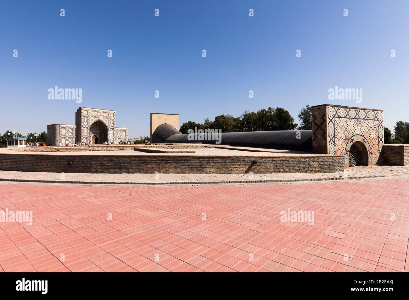 Osservatorio di Ulugbek, Osservatorio di Ulugugh Beg, Osservatorio di Uugh-Beg, Samarcanda, Uzbekistan, Asia centrale, Asia Foto Stock