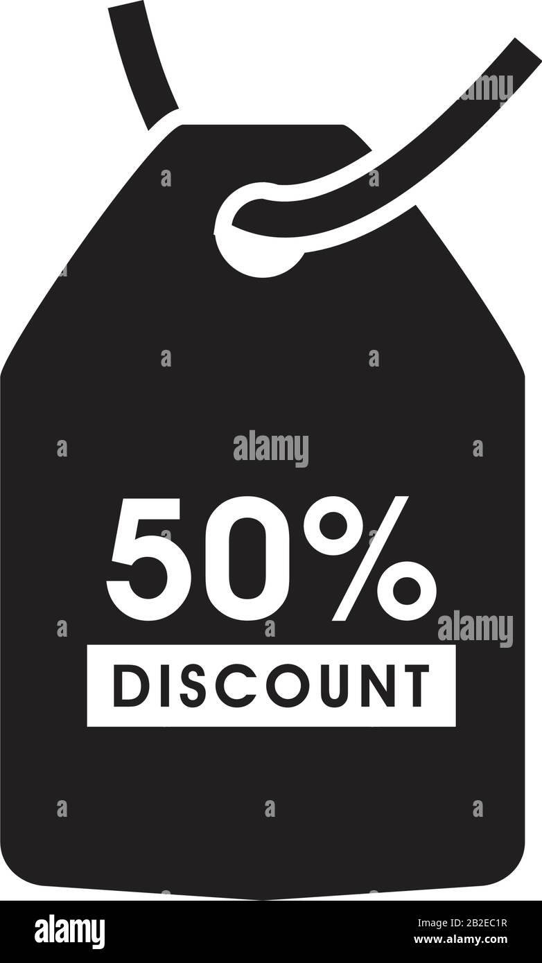 Percentuale di sconto icona modello nero colore modificabile. Percentuale di sconto icona simbolo vettore piatto illustrazione per grafica e web design. Illustrazione Vettoriale