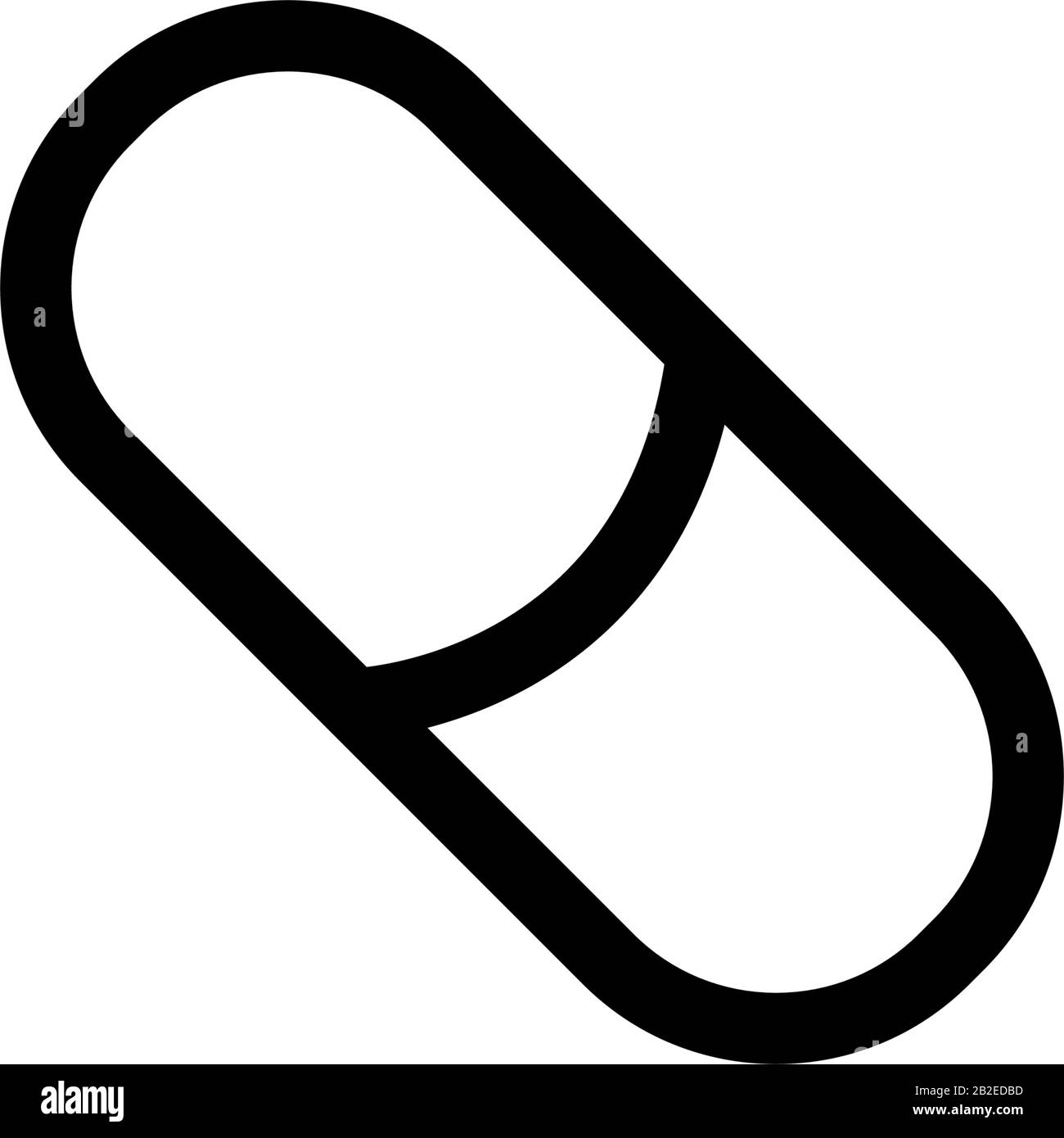 Modello vettoriale di disegno icona capsula Illustrazione Vettoriale