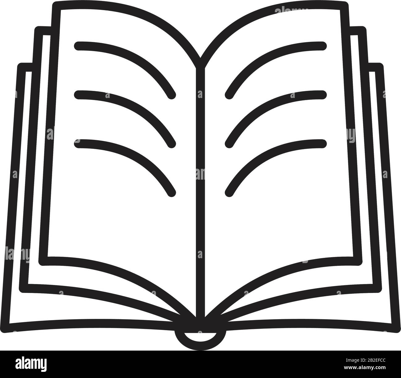 Modello icona libro colore nero modificabile. Simbolo icona del libro immagine vettoriale piatta per la progettazione grafica e web. Illustrazione Vettoriale